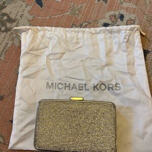 Michael Kors Gold Clutch